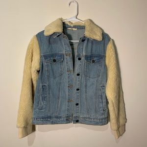 Sherpa denim jacket